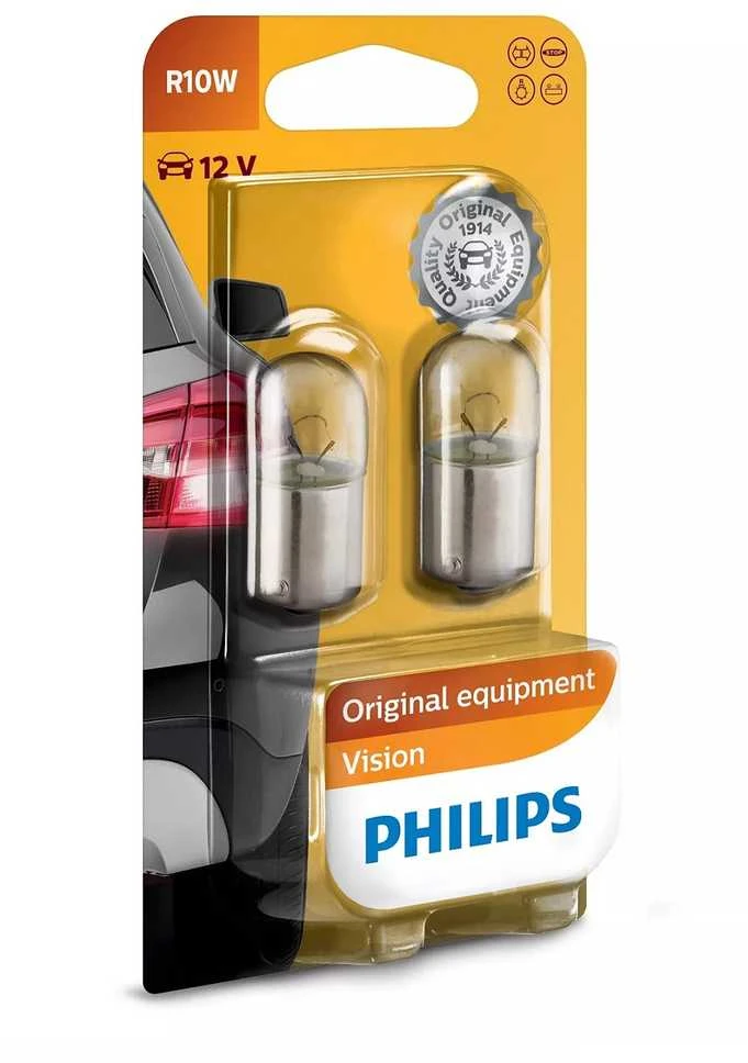 „Philips“ automobilio lemputės R10W, 2 vnt. 12 V 10 W, 12814B2