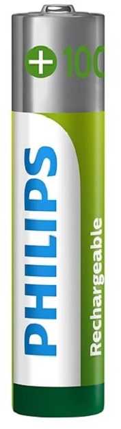 PHILIPS įkraunamų baterijų AAA NiMH 1000mAh rinkinys, 4 vnt.
