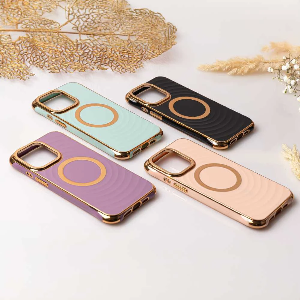 Telforceone "Circle Glam Mag" dėklas "iPhone 14 Pro 6,1", rožinės spalvos