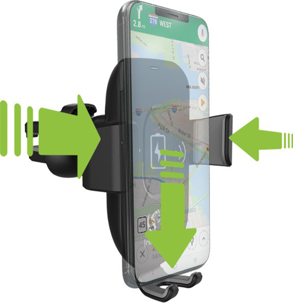 Laikiklis telefonui su belaidžiu įkrovikliu 15W Rebeltec C25