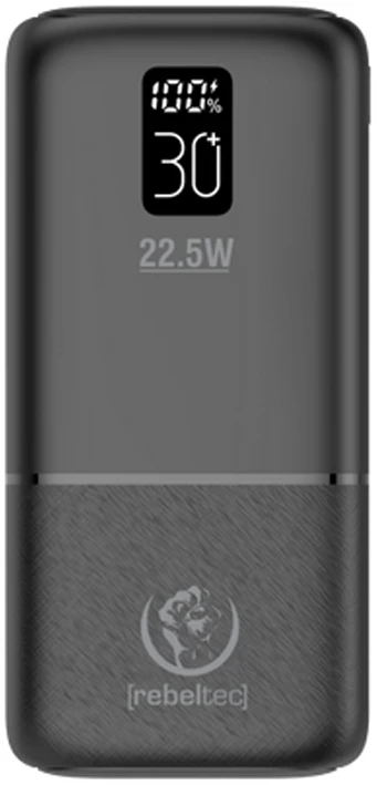 "Rebeltec" powerbank P30 22,5W 30000mAh 30W juodas