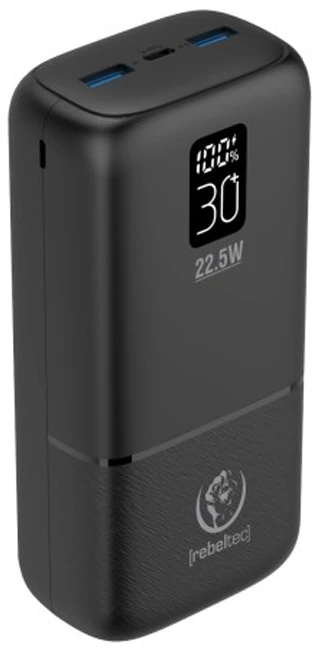 "Rebeltec" powerbank P30 22,5W 30000mAh 30W juodas