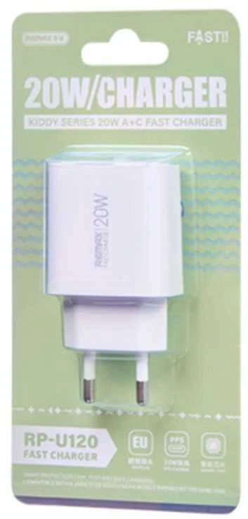 REMAX 20W greitasis įkroviklis RP-U120, USB, Type-C