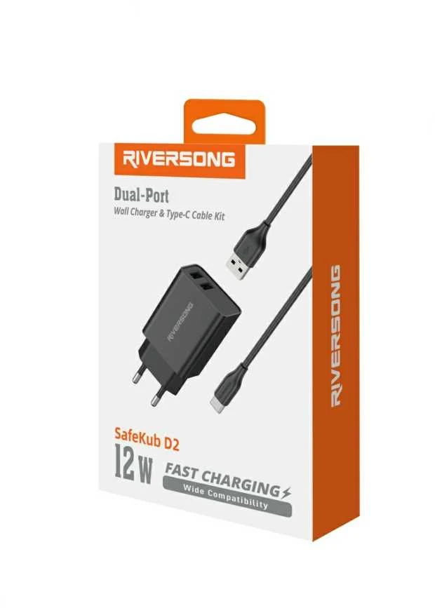 Laidas su įkrovikliu Riversong SafeKub D2 AD29 + CT85