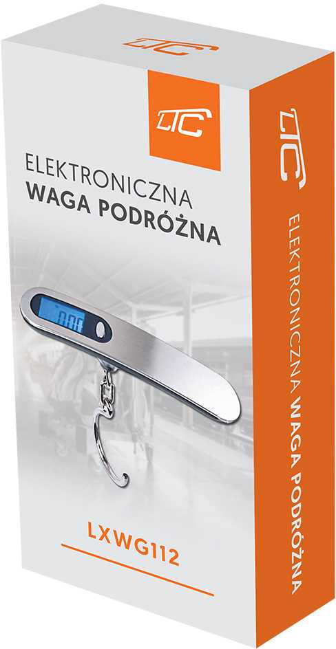 Virtuvinės svarstyklės Kelioninis rankinis svorio matavimo prietaisas, sidabrinis CR2032 LTC