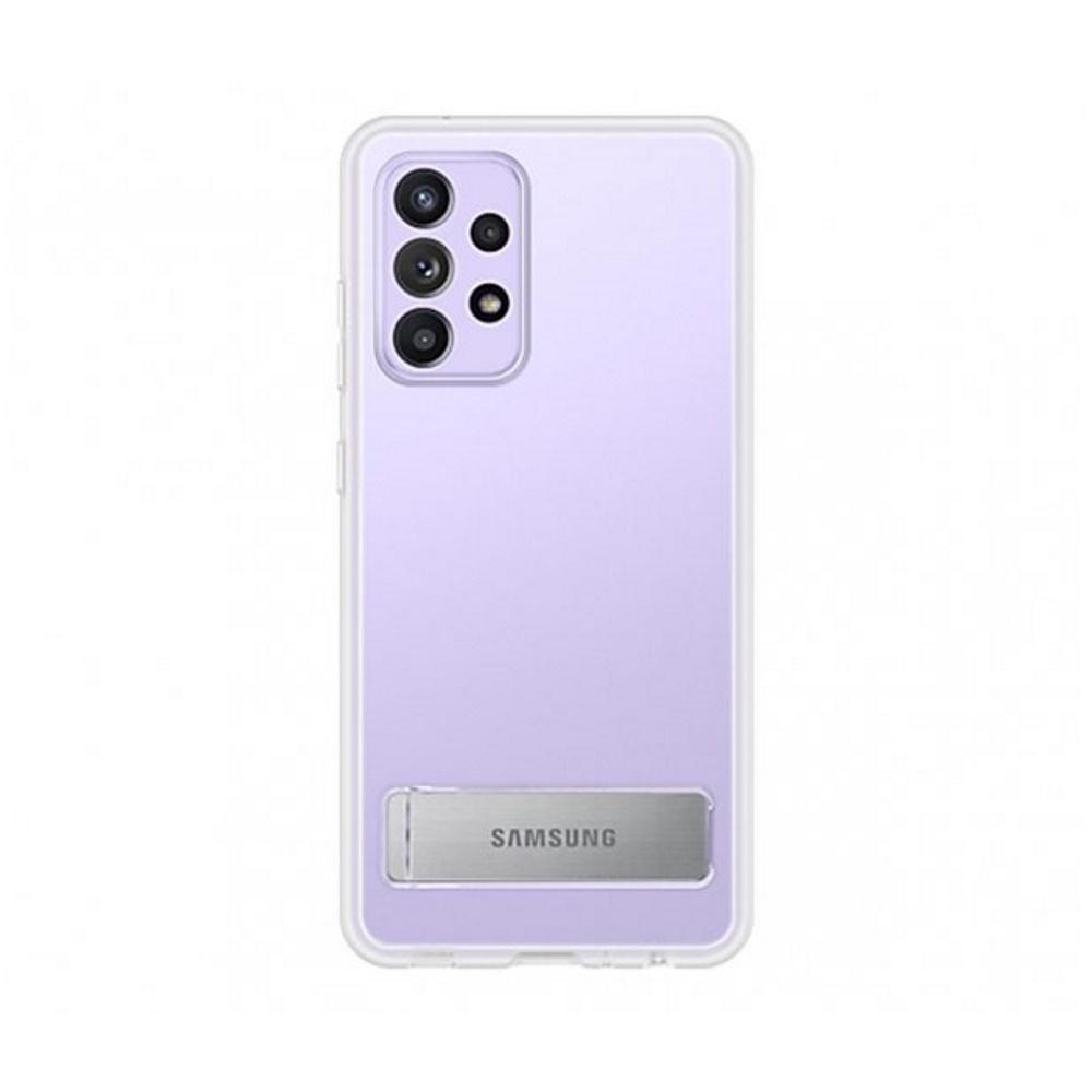 Dėklas JA725CTE „Samsung Galaxy A72“ skaidraus vaizdo stovimas dangtelis, skaidrus (permatomas)