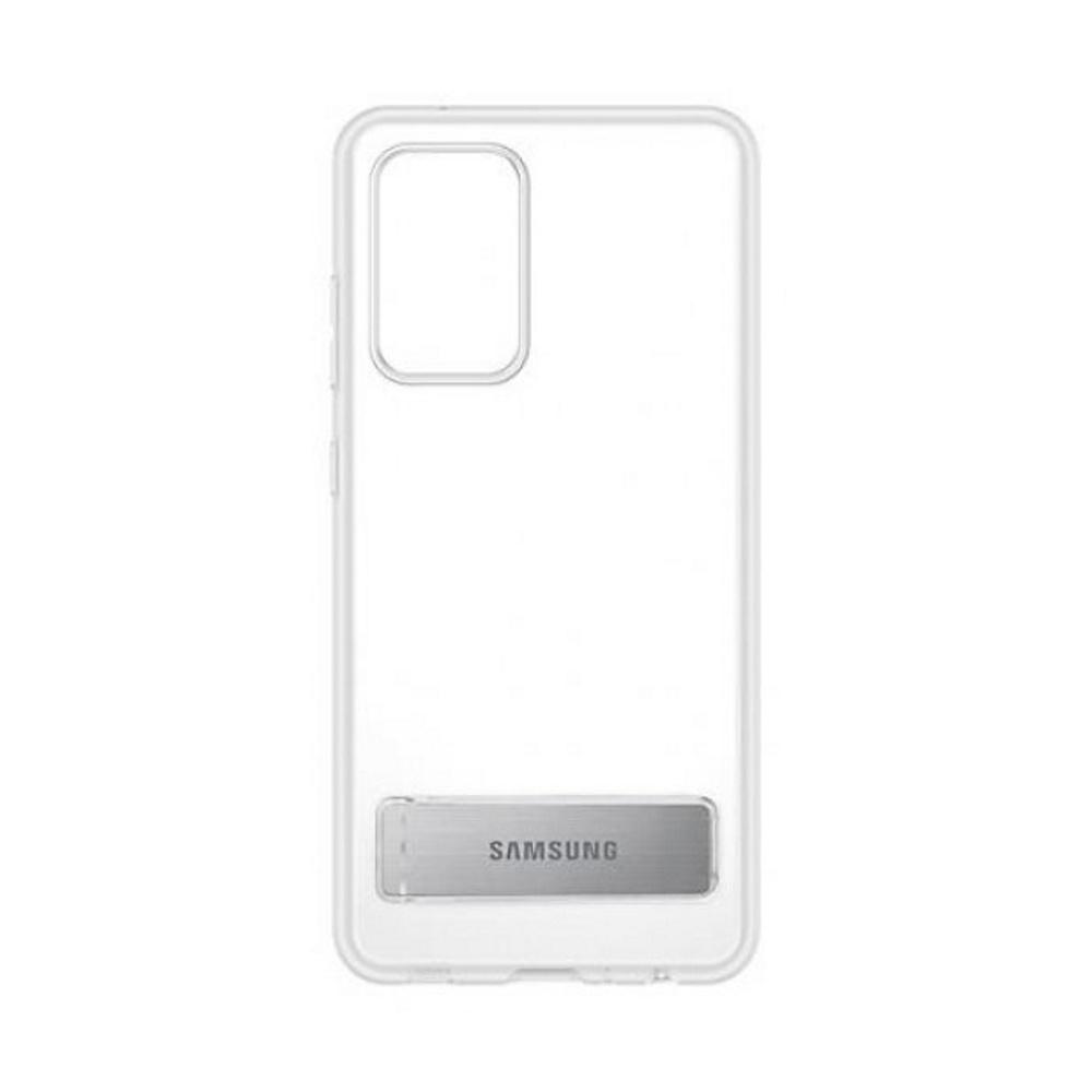 Dėklas JA725CTE „Samsung Galaxy A72“ skaidraus vaizdo stovimas dangtelis, skaidrus (permatomas)