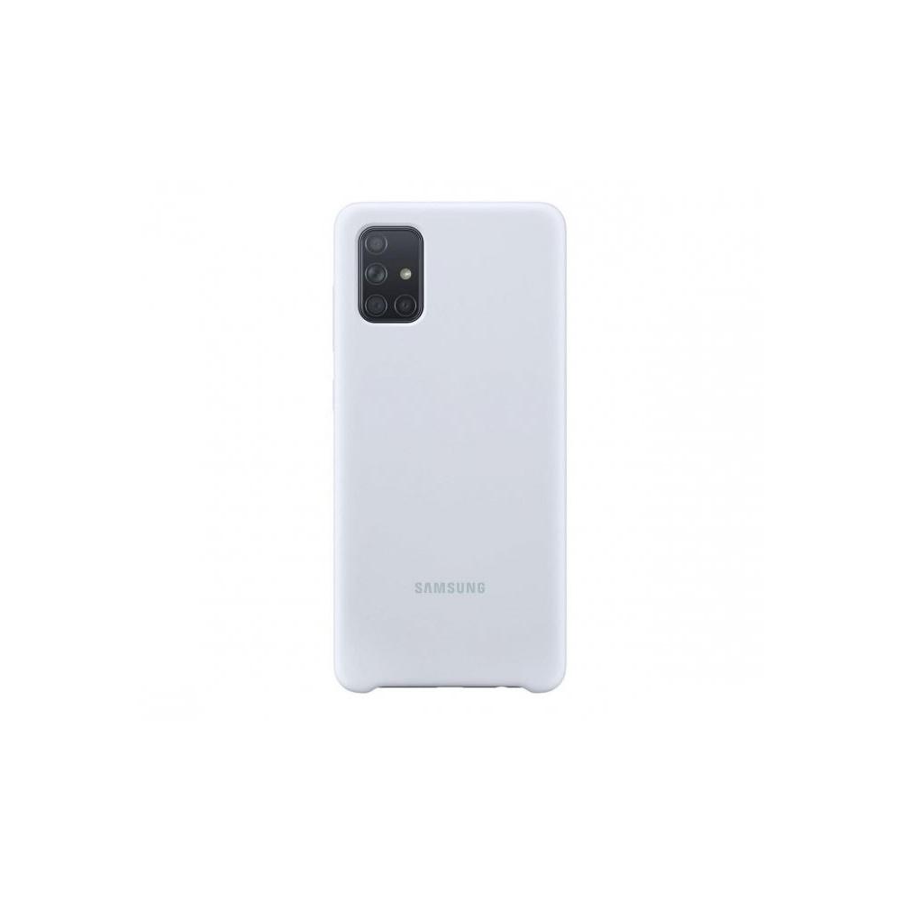 PA415TWE Silikoninis dėklas skirtas Samsung Galaxy A41 (Baltas)