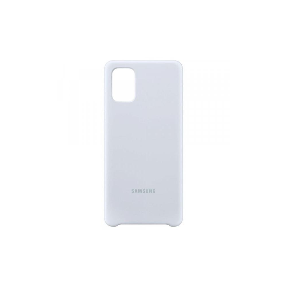 PA415TWE Silikoninis dėklas skirtas Samsung Galaxy A41 (Baltas)