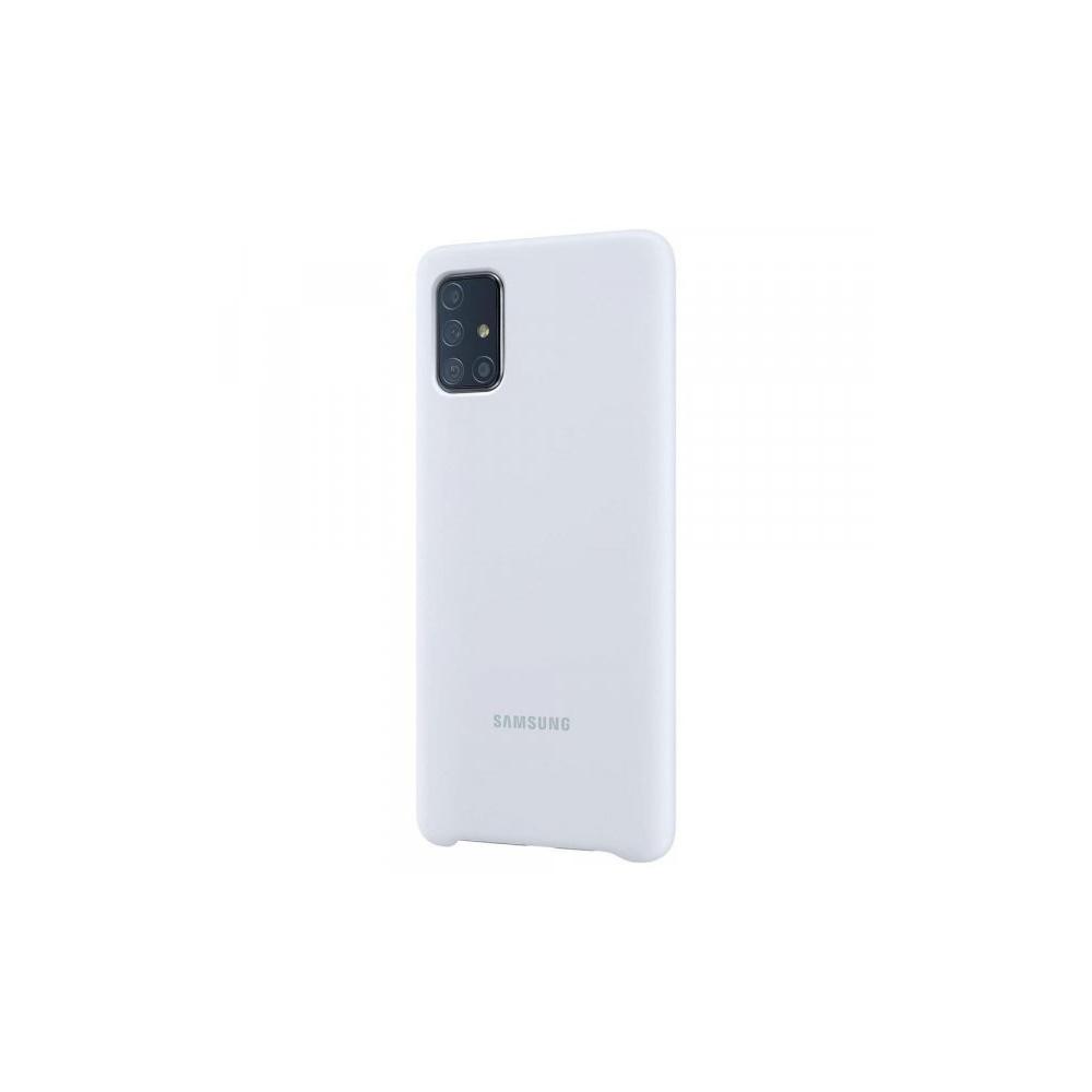 PA415TWE Silikoninis dėklas skirtas Samsung Galaxy A41 (Baltas)