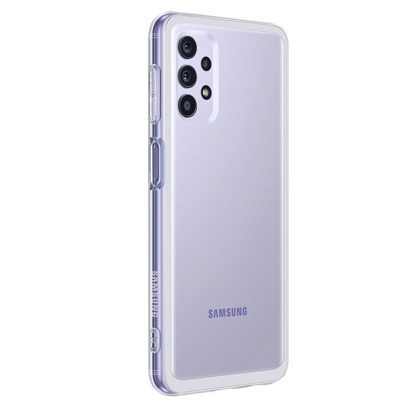 Dėklas QA026TTE minkštas skaidrus dangtelis, skirtas Samsung Galaxy A02S skaidrus (skaidrus)