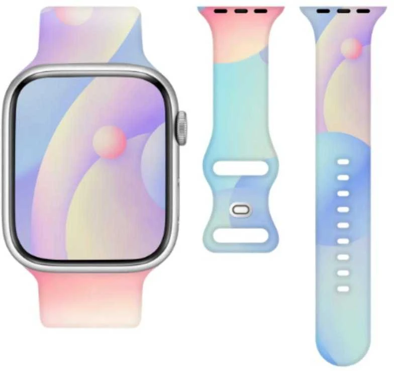 Telcon SILIKONINIS DIRŽELIS APPLE WATCH 42/44/45/49MM (97+110) SPALVINGAS