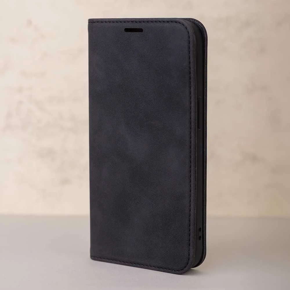 Telforceone "Smart Suede" dėklas "iPhone 11", juodas