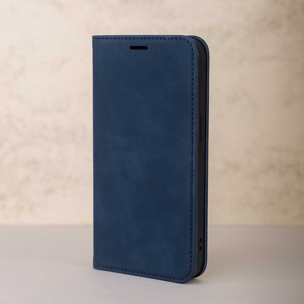 iLike Telforceone Smart Suede dėklas, skirtas Xiaomi Redmi A3 4G (Global) tamsiai mėlynai