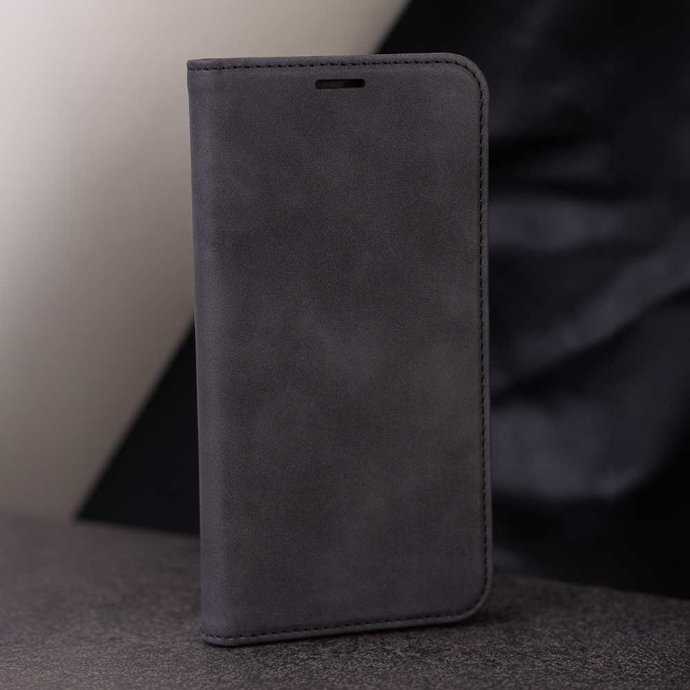 Dėklas iLike Telforceone Smart Suede case for Xiaomi Redmi A3 4G (Global) juodas