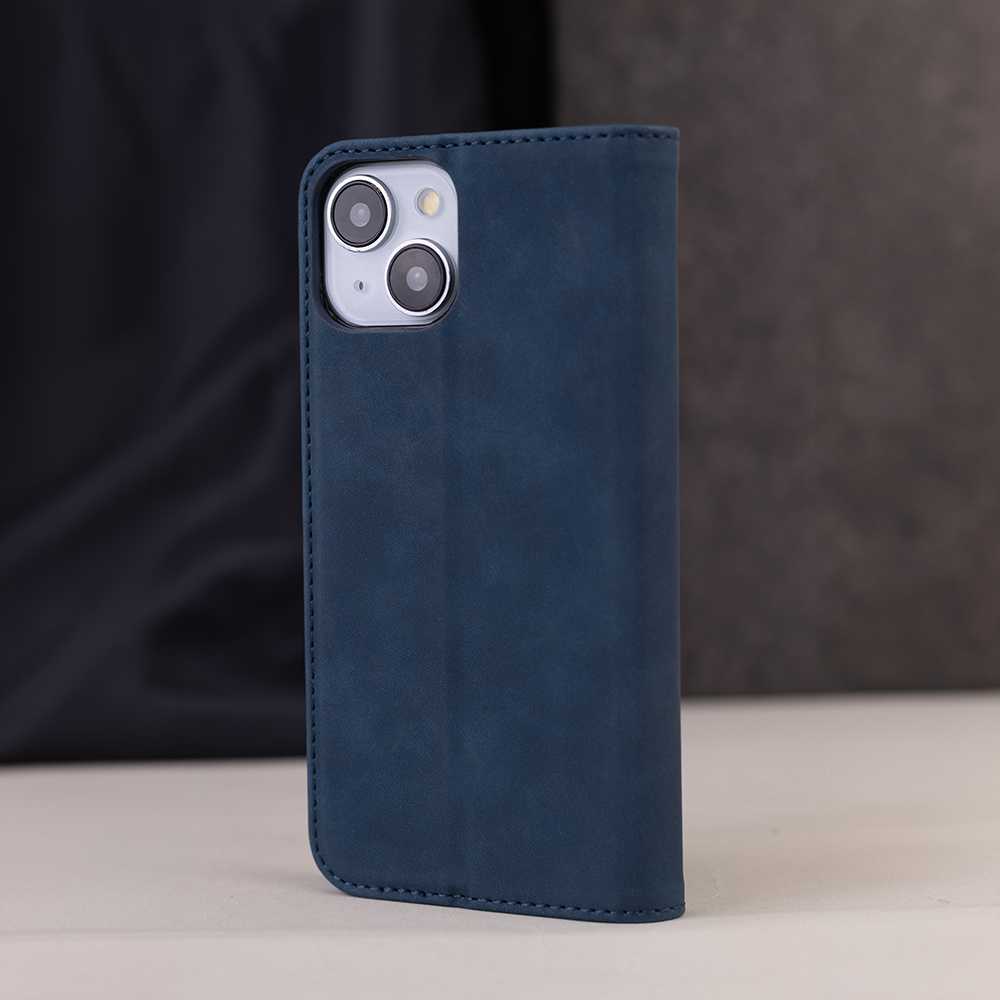 iLike Telforceone Smart Suede dėklas, skirtas Xiaomi Redmi A3 4G (Global) tamsiai mėlynai