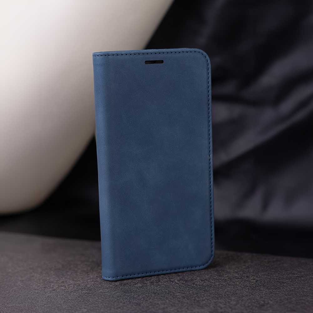 iLike Telforceone Smart Suede dėklas, skirtas Xiaomi Redmi A3 4G (Global) tamsiai mėlynai