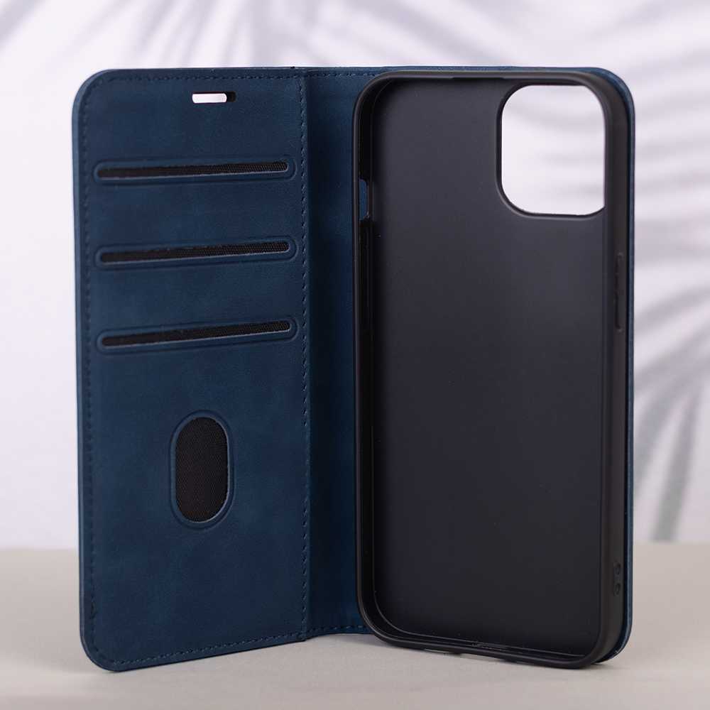 iLike Telforceone Smart Suede dėklas, skirtas Xiaomi Redmi A3 4G (Global) tamsiai mėlynai