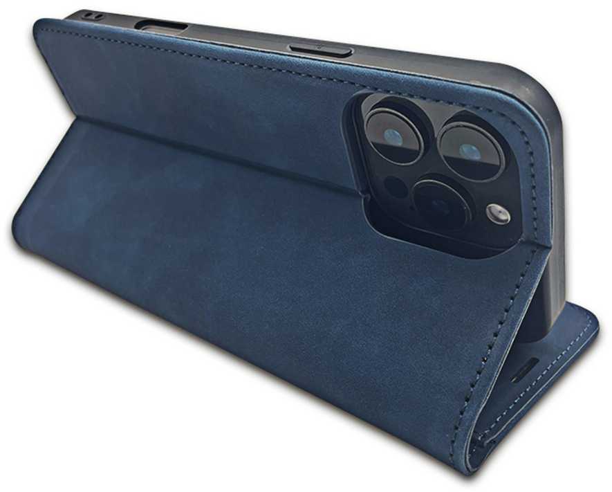 iLike Telforceone Smart Suede dėklas, skirtas Xiaomi Redmi A3 4G (Global) tamsiai mėlynai