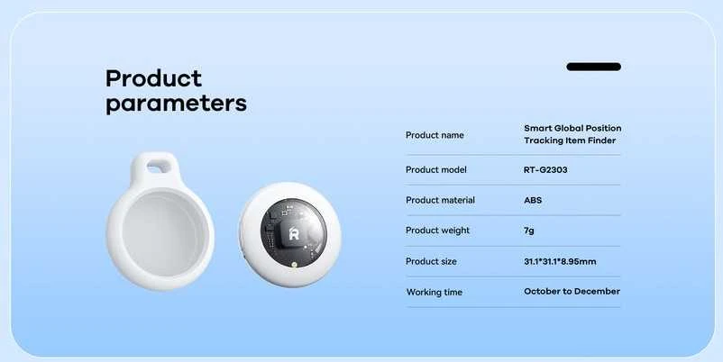 Daiktų ieškiklis Remax RT-G2303 Anti-Lost Device baltas