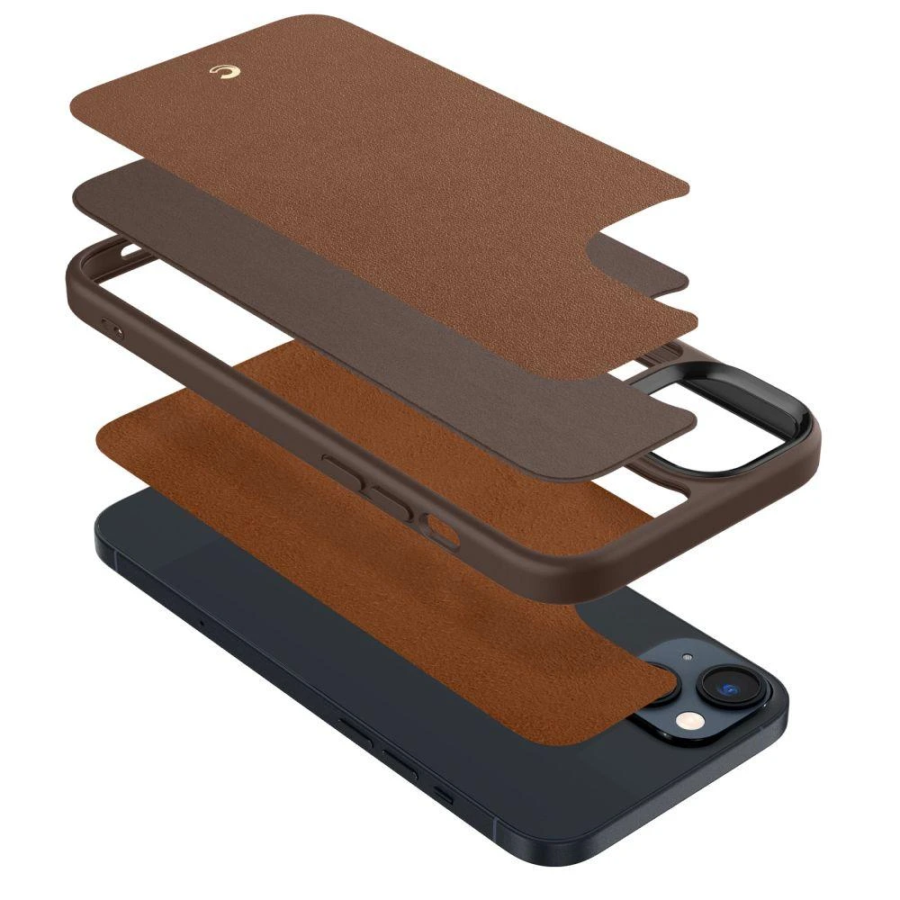 Spigen Cyrill Kajuk Mag MagSafe Apple iPhone 14 Plus dėklas telefonui rudos spalvos