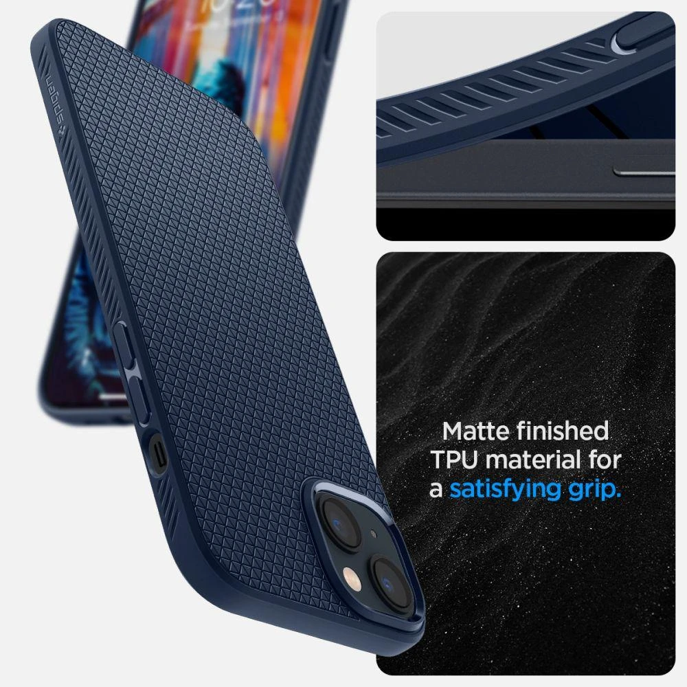 Spigen Liquid Air Apple iPhone 14 Plus dėklas telefonui mėlynos spalvos