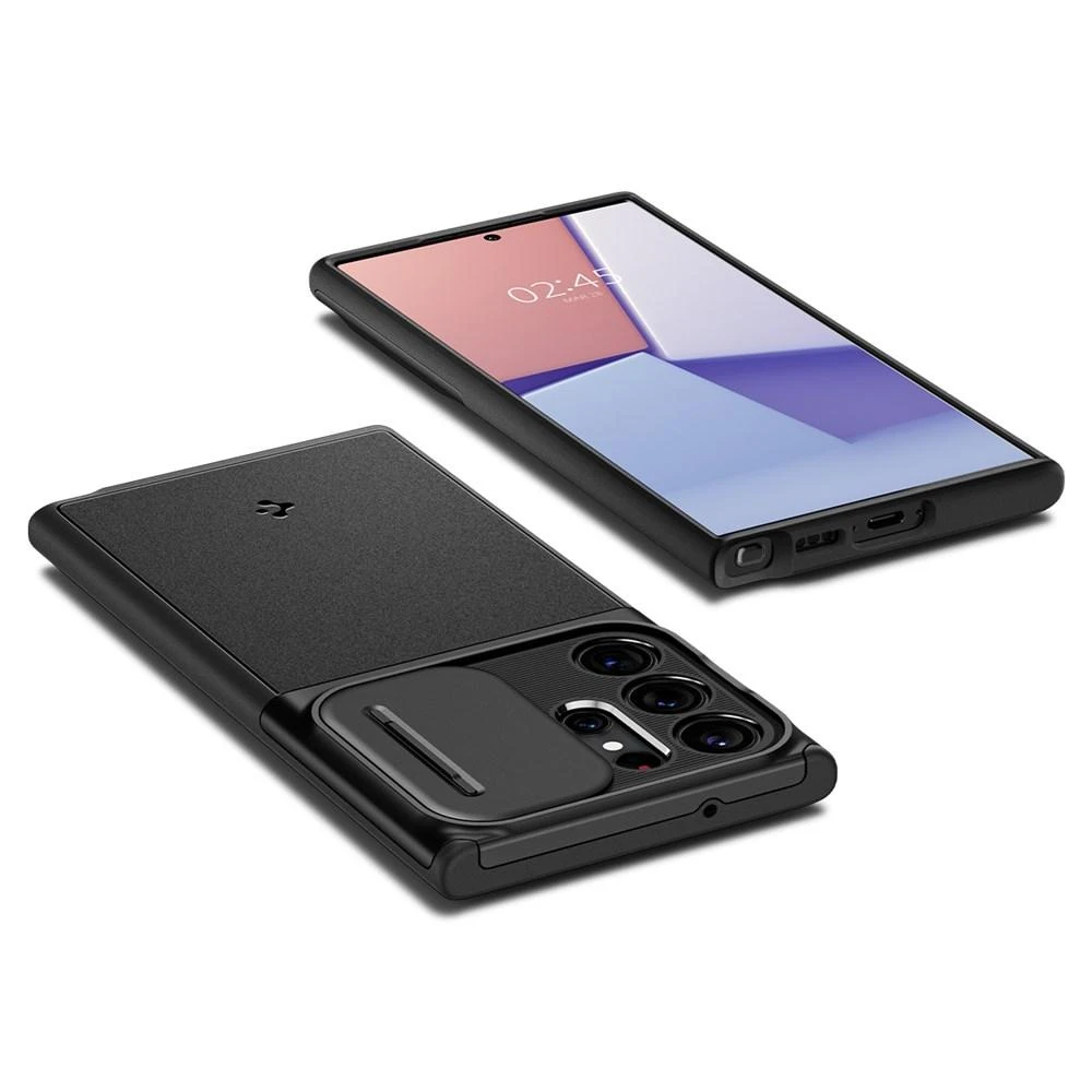 Spigen Optik Armor dėklas skirtas Samsung Galaxy S23 Ultra, spalva - Juoda