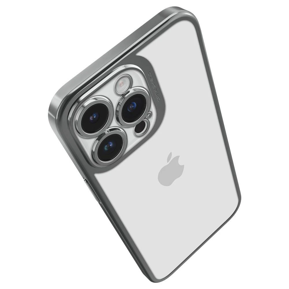 Dėklas Spigen Optik Crystal, chrominė pilka - iPhone 14 Pro Max