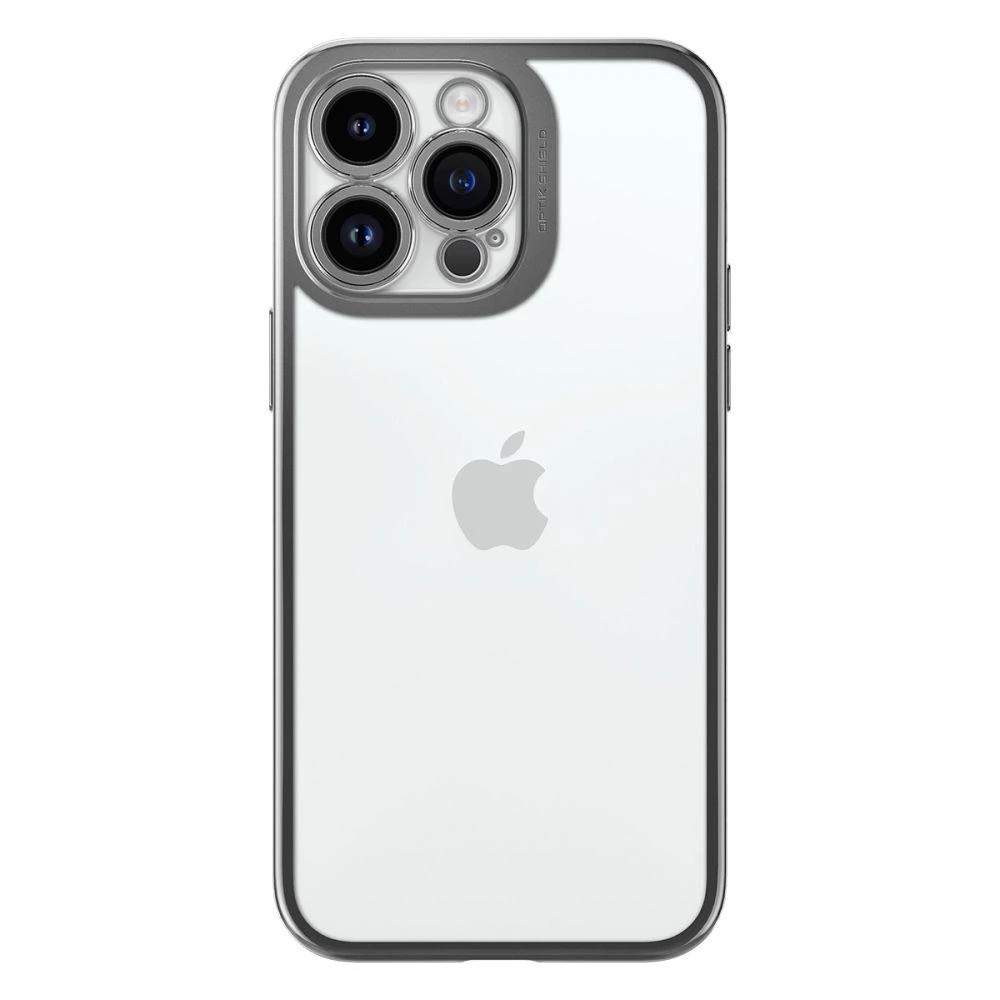 Dėklas Spigen Optik Crystal, chrominė pilka - iPhone 14 Pro Max