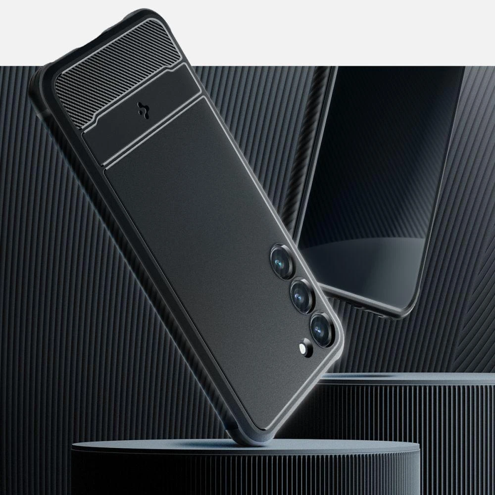 Spigen Rugged Armor Samsung Galaxy S23 dėklas telefonui matinės juodos spalvos