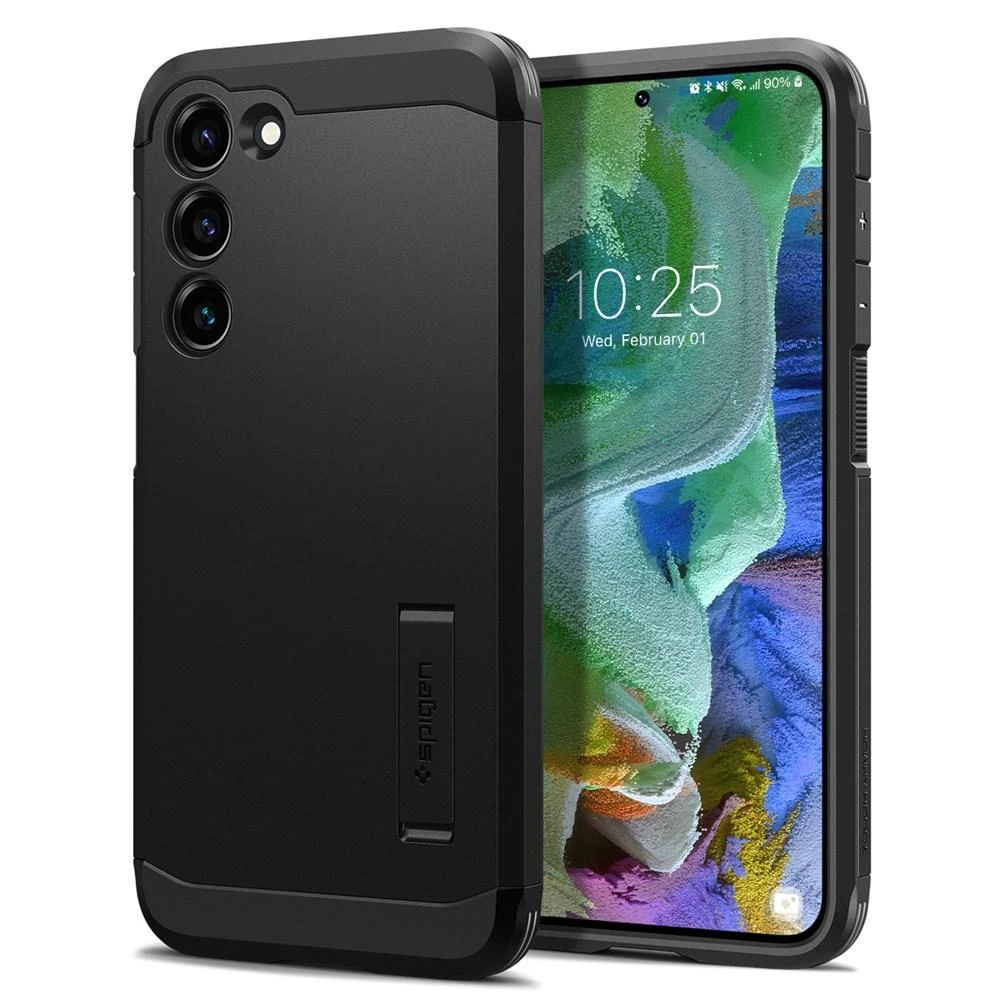 Spigen Tough Armor dėklas skirtas Samsung Galaxy S23 Plus, spalva - Juoda