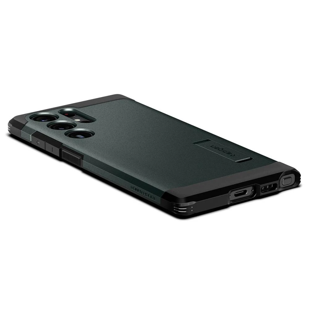 Spigen Tough Armor dėklas skirtas Samsung Galaxy S23 Ultra, spalva - Abyss Green