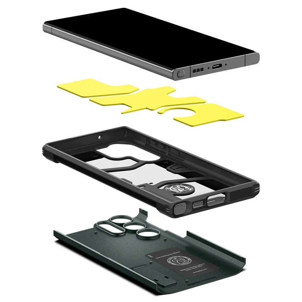Spigen Tough Armor dėklas skirtas Samsung Galaxy S23 Ultra, spalva - Abyss Green