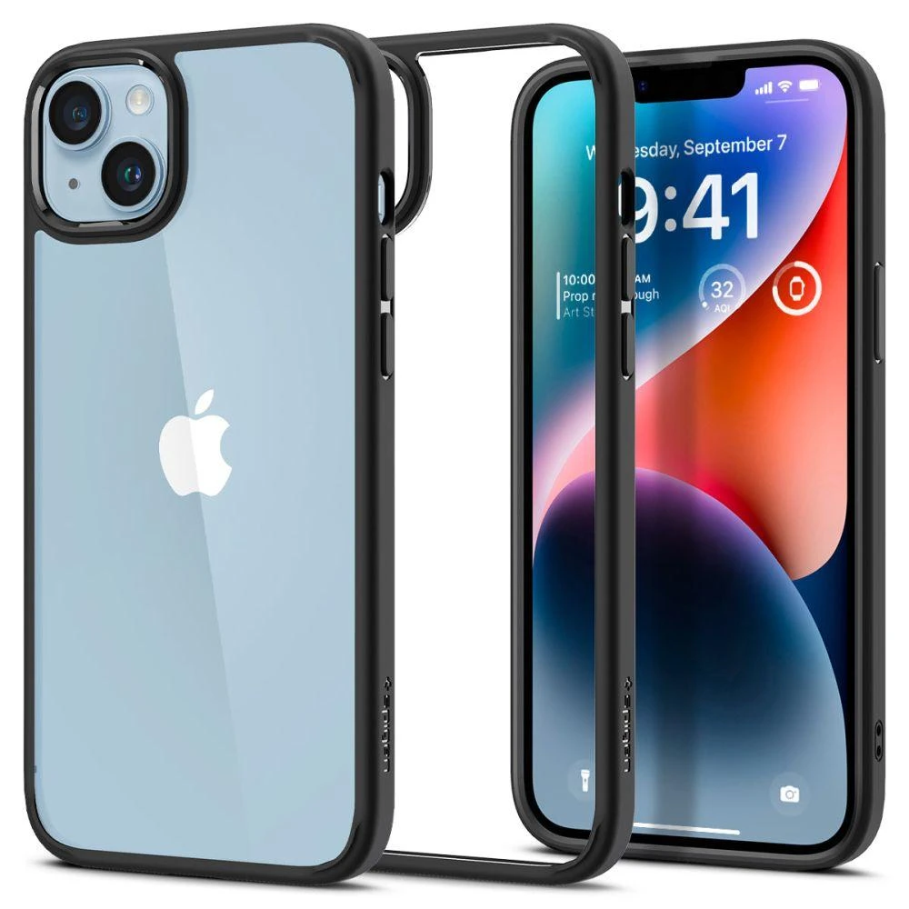 Spigen Ultra Hybrid dėklas skirtas Apple iPhone 14, spalva - Matte Black