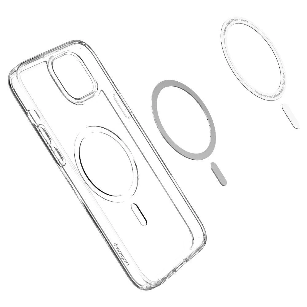 Spigen Ultra Hybrid (MagFit) dėklas skirtas Apple iPhone 14 Pro, spalva - Balta