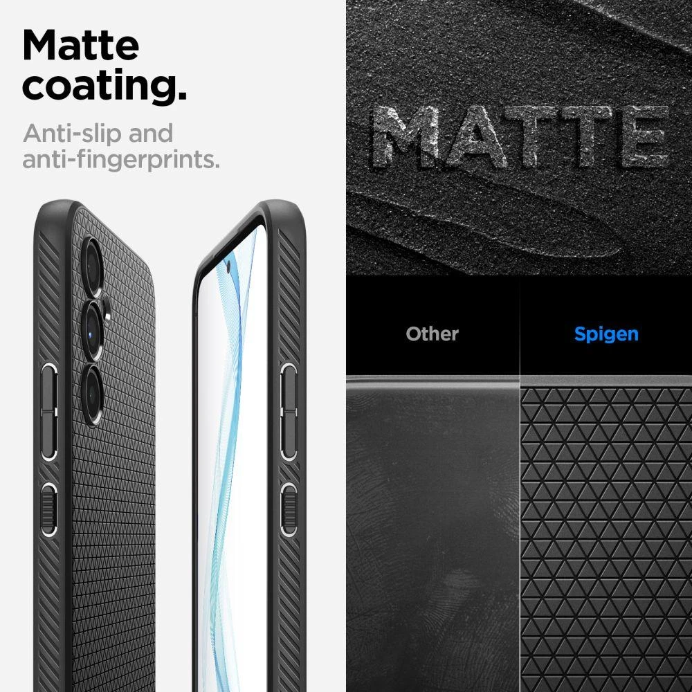 Spigen Liquid Air dėklas skirtas Samsung Galaxy A54 5G, spalva - Matte Black