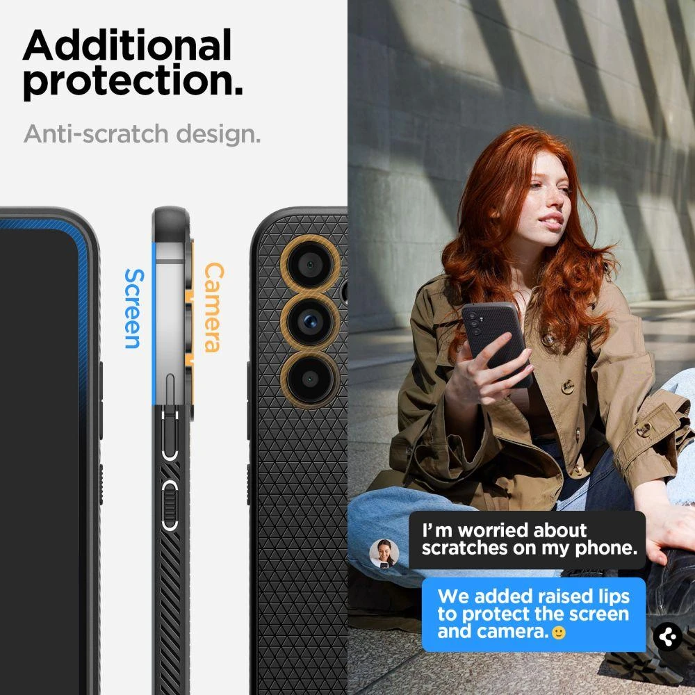 Spigen Liquid Air dėklas skirtas Samsung Galaxy A54 5G, spalva - Matte Black