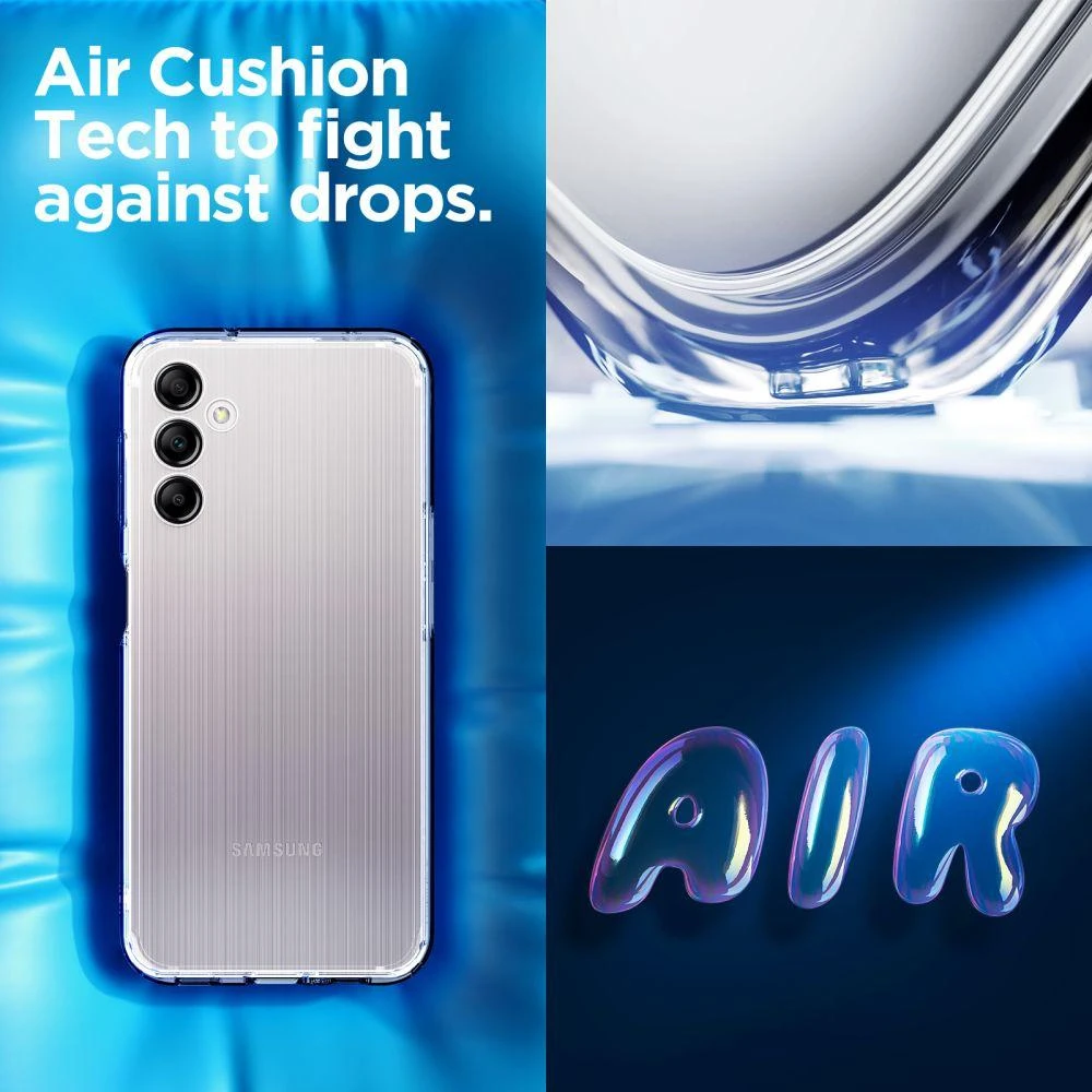 Spigen Ultra Hybrid – dėklas skirtas Samsung Galaxy A14 4G / LTE Transparent