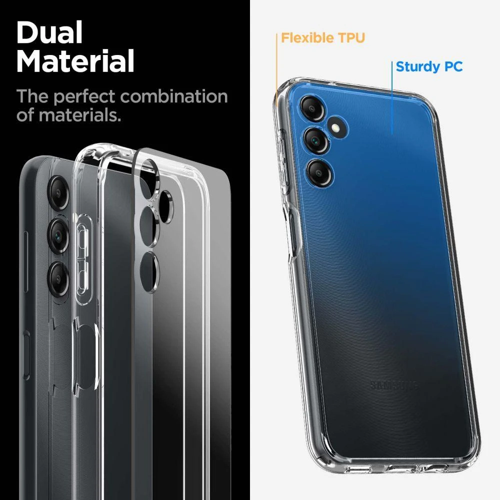 Spigen Ultra Hybrid dėklas skirtas Samsung Galaxy A14 5G (NA), spalva - Crystal Clear