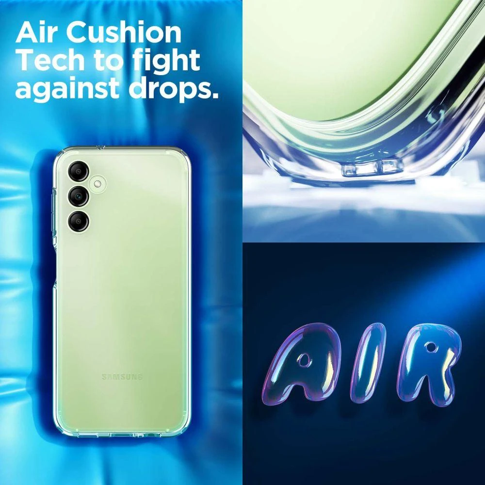 Spigen Ultra Hybrid dėklas skirtas Samsung Galaxy A14 5G (NA), spalva - Crystal Clear