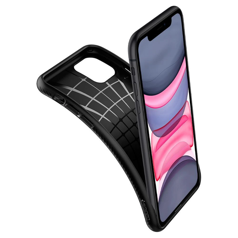 Spigen Liquid Air dėklas skirtas Apple iPhone 11, spalva - Matte Black