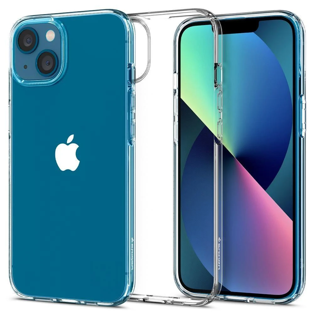 Spigen Liquid Crystal dėklas skirtas Apple iPhone 13, spalva - Crystal Clear