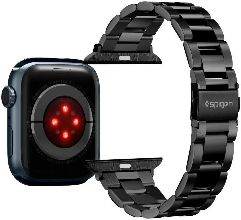 Išmaniojo laikrodžio Apple 4/5/6/7/8/SE dirželis, Juodos spalvos, 38/40/41mm