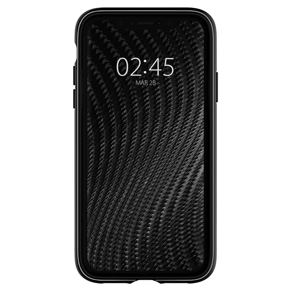 Spigen Rugged Armor – dėklas skirtas Apple iPhone 12 / Apple iPhone 12 Pro Case Juodas