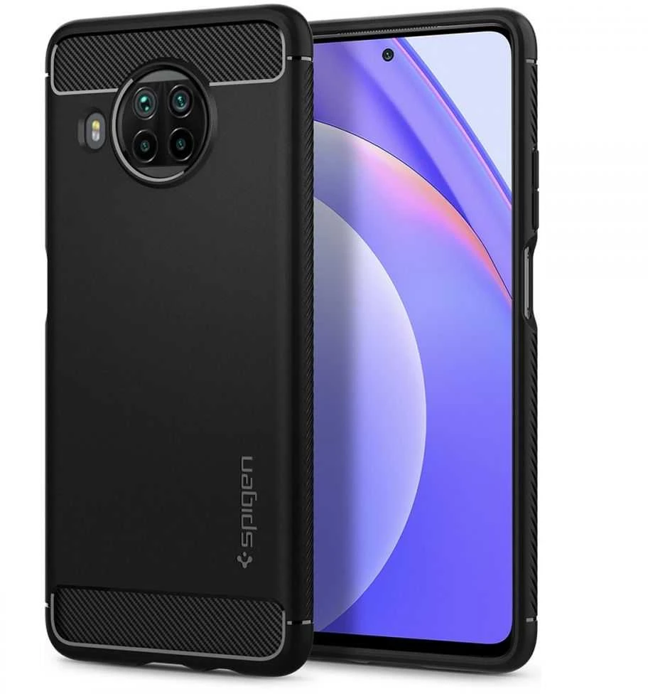 Spigen Rugged Armor dėklas skirtas Samsung Galaxy S21, spalva - Matte Black