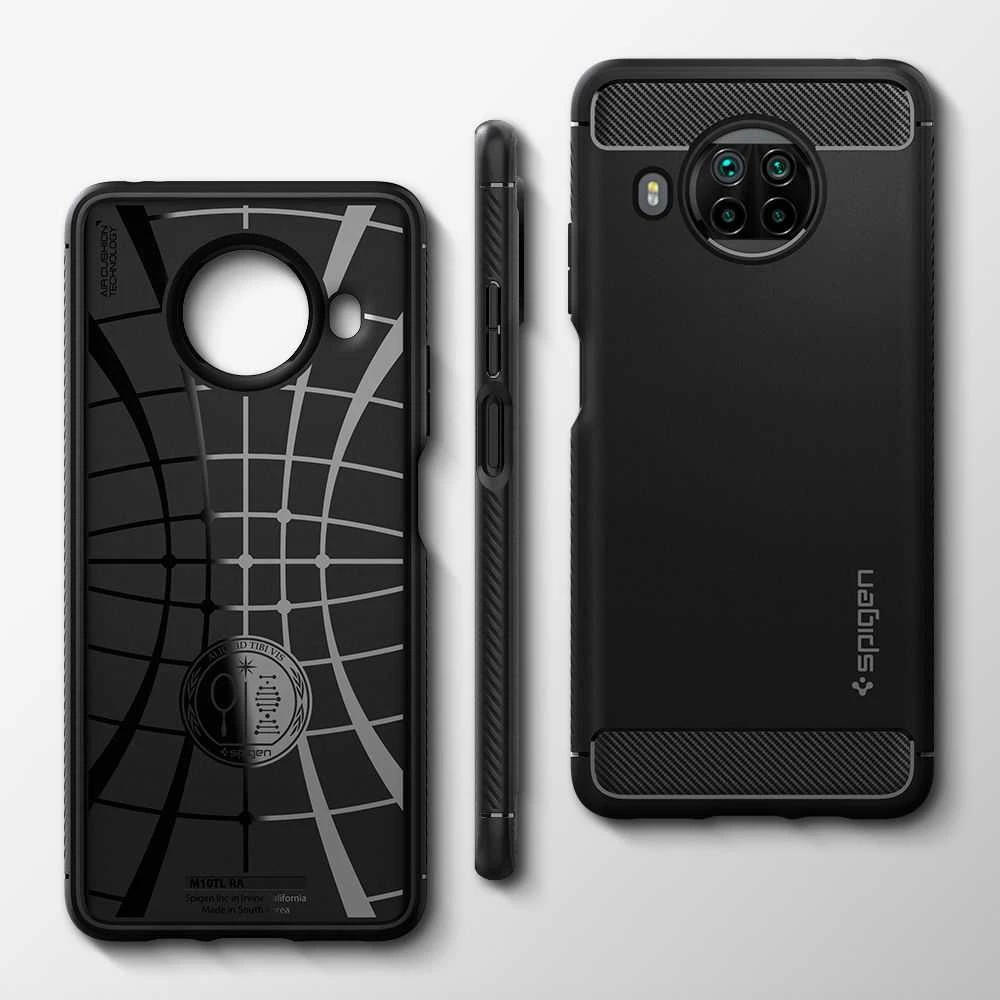 Spigen Rugged Armor dėklas skirtas Samsung Galaxy S21, spalva - Matte Black