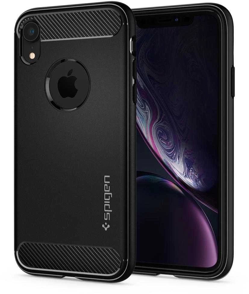 Dėklas Spigen Rugged Armor, juodos spalvos – Samsung Galaxy Note20 Ultra