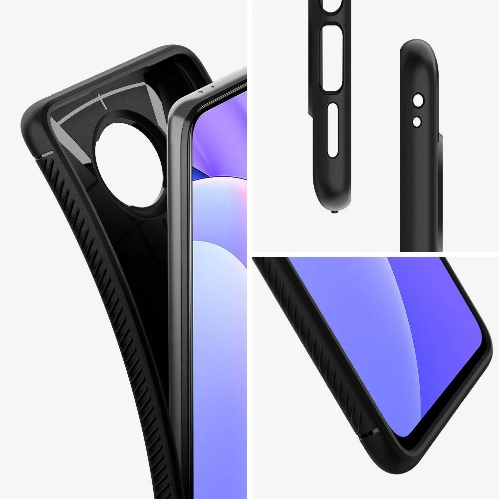 Spigen Rugged Armor Samsung Galaxy A52 / A52S dėklas telefonui matinės juodos spalvos