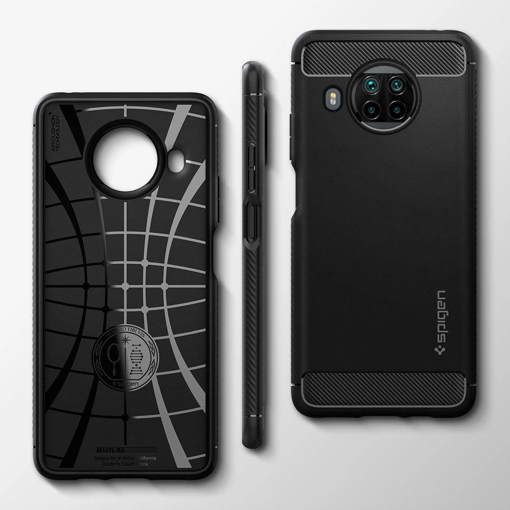 Spigen Rugged Armor Samsung Galaxy A52 / A52S dėklas telefonui matinės juodos spalvos
