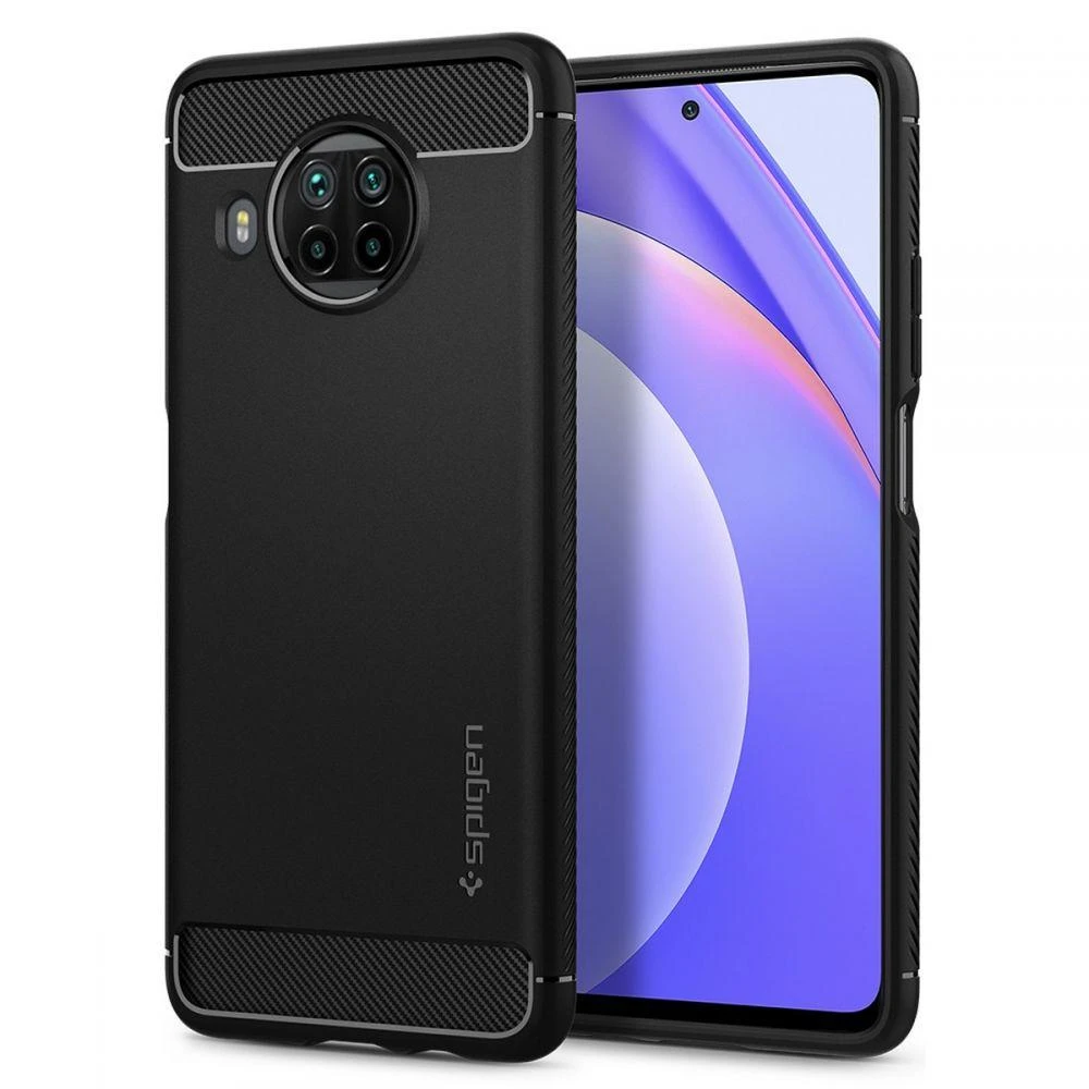 Spigen Rugged Armor Samsung Galaxy A52 / A52S dėklas telefonui matinės juodos spalvos